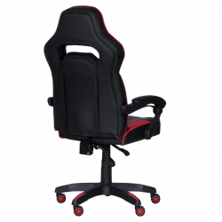 Геймърски стол Carmen 6197, До 130 кг, Регулиране на люлеенето, Еко кожа, Черен/червен