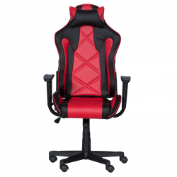 Carmen 6196 Gaming Chair, 130 kg, Rocking Adjustment, Shock Absorption, Red/Black