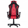 Carmen 6196 Gaming Chair, 130 kg, Rocking Adjustment, Shock Absorption, Red/Black