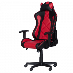 Carmen 6196 Gaming Chair, 130 kg, Rocking Adjustment, Shock Absorption, Red/Black
