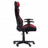 Carmen 6196 Gaming Chair, 130 kg, Rocking Adjustment, Shock Absorption, Red/Black
