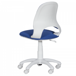 Carmen 6017-2 Children's Chair, Up to 70 kg, Gas Lift, Polypropylene Casters, Upholstered, Blue