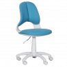 Carmen 6017-2 Children's Chair, Up to 70 kg, Gas Lift, Polypropylene Casters, Upholstered, Light Blue