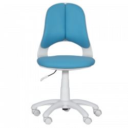 Carmen 6017-2 Children's Chair, Up to 70 kg, Gas Lift, Polypropylene Casters, Upholstered, Light Blue