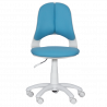 Carmen 6017-2 Children's Chair, Up to 70 kg, Gas Lift, Polypropylene Casters, Upholstered, Light Blue