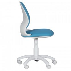 Carmen 6017-2 Children's Chair, Up to 70 kg, Gas Lift, Polypropylene Casters, Upholstered, Light Blue