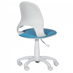 Детски стол Carmen 6017-2, До 70 кг, Газов механизъм, Полипропиленови колелца, Дамаска, Светлосин