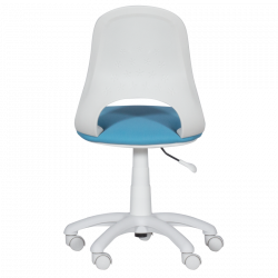 Carmen 6017-2 Children's Chair, Up to 70 kg, Gas Lift, Polypropylene Casters, Upholstered, Light Blue