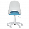 Carmen 6017-2 Children's Chair, Up to 70 kg, Gas Lift, Polypropylene Casters, Upholstered, Light Blue