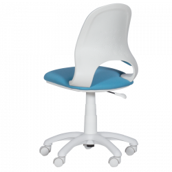 Carmen 6017-2 Children's Chair, Up to 70 kg, Gas Lift, Polypropylene Casters, Upholstered, Light Blue