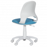Carmen 6017-2 Children's Chair, Up to 70 kg, Gas Lift, Polypropylene Casters, Upholstered, Light Blue