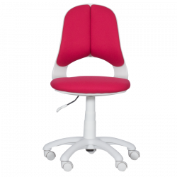 Carmen 6017-2 Children's Chair, Up to 70 kg, Gas Lift, Polypropylene Casters, Upholstered, Red