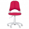 Carmen 6017-2 Children's Chair, Up to 70 kg, Gas Lift, Polypropylene Casters, Upholstered, Red