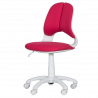 Carmen 6017-2 Children's Chair, Up to 70 kg, Gas Lift, Polypropylene Casters, Upholstered, Red
