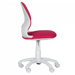 Carmen 6017-2 Children's Chair, Up to 70 kg, Gas Lift, Polypropylene Casters, Upholstered, Red