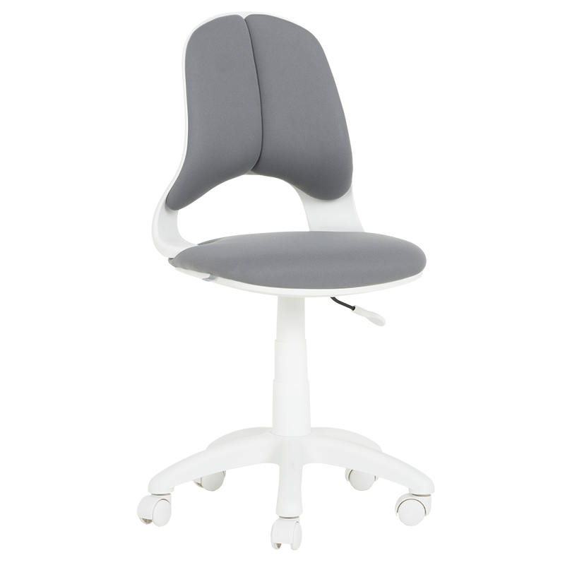 Carmen 6017-2 Children's Chair, Up to 70 kg, Gas Lift, Polypropylene Casters, Upholstered, Gray