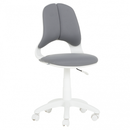 Carmen 6017-2 Children's Chair, Up to 70 kg, Gas Lift, Polypropylene Casters, Upholstered, Gray