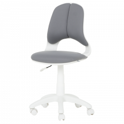 Carmen 6017-2 Children's Chair, Up to 70 kg, Gas Lift, Polypropylene Casters, Upholstered, Gray