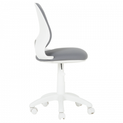 Carmen 6017-2 Children's Chair, Up to 70 kg, Gas Lift, Polypropylene Casters, Upholstered, Gray