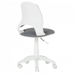 Carmen 6017-2 Children's Chair, Up to 70 kg, Gas Lift, Polypropylene Casters, Upholstered, Gray