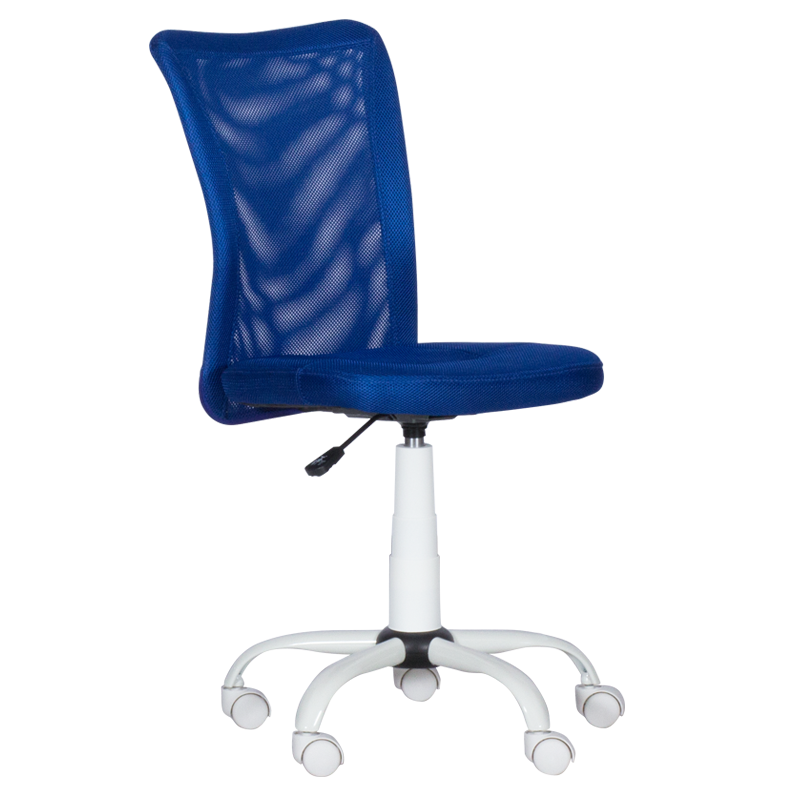 Carmen 7121 High Chair, Up to 70 kg, Gas Spring, Polypropylene Wheels, Blue