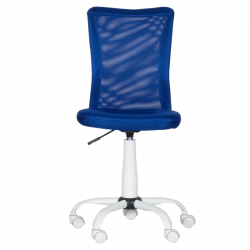 Carmen 7121 High Chair, Up to 70 kg, Gas Spring, Polypropylene Wheels, Blue