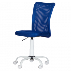 Carmen 7121 High Chair, Up to 70 kg, Gas Spring, Polypropylene Wheels, Blue