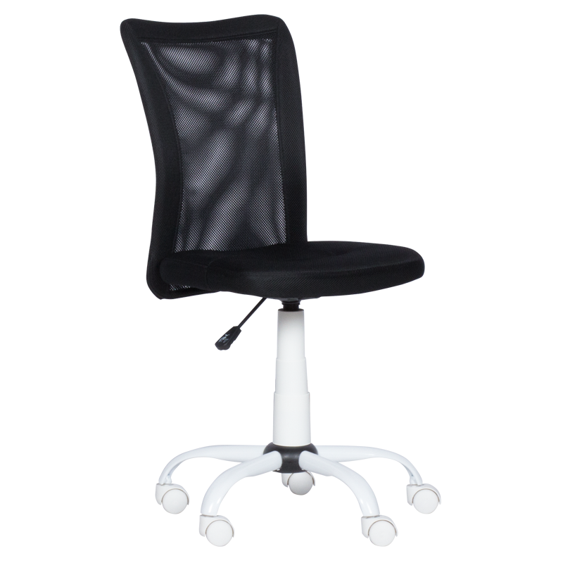 Carmen 7121 High Chair, Up to 70 kg, Gas Spring, Polypropylene Wheels, Black