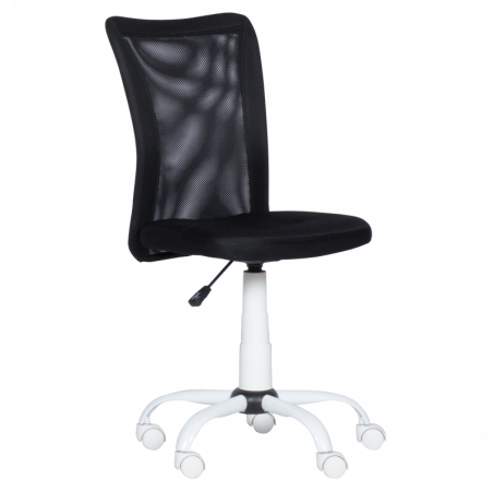 Carmen 7121 High Chair, Up to 70 kg, Gas Spring, Polypropylene Wheels, Black