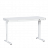 Carmen CR-118 E Ergonomic Adjustable Desk, Leveling Feet, Control Panel, Display, USB, Memory, Anti-Collision Sensor, White