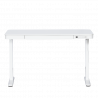 Carmen CR-118 E Ergonomic Adjustable Desk, Leveling Feet, Control Panel, Display, USB, Memory, Anti-Collision Sensor, White