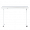 Carmen CR-118 E Ergonomic Adjustable Desk, Leveling Feet, Control Panel, Display, USB, Memory, Anti-Collision Sensor, White