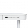 Carmen CR-118 E Ergonomic Adjustable Desk, Leveling Feet, Control Panel, Display, USB, Memory, Anti-Collision Sensor, White