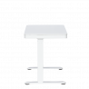 Carmen CR-118 E Ergonomic Adjustable Desk, Leveling Feet, Control Panel, Display, USB, Memory, Anti-Collision Sensor, White