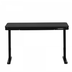 Carmen CR-118 E Ergonomic Adjustable Desk, Leveling Feet, Control Panel, Display, USB, Memory, Anti-Collision Sensor, Black
