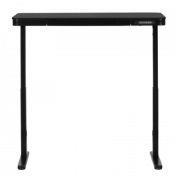 Carmen CR-118 E Ergonomic Adjustable Desk, Leveling Feet, Control Panel, Display, USB, Memory, Anti-Collision Sensor, Black
