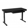 Carmen CR-118 E Ergonomic Adjustable Desk, Leveling Feet, Control Panel, Display, USB, Memory, Anti-Collision Sensor, Black
