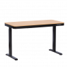 Carmen CR-118 E Ergonomic Adjustable Desk, Leveling Feet, Control Panel, Display, USB, Memory, Anti-Collision Sensor, Black/Beech