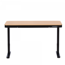 Carmen CR-118 E Ergonomic Adjustable Desk, Leveling Feet, Control Panel, Display, USB, Memory, Anti-Collision Sensor, Black/Beech