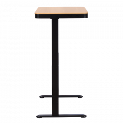 Carmen CR-118 E Ergonomic Adjustable Desk, Leveling Feet, Control Panel, Display, USB, Memory, Anti-Collision Sensor, Black/Beech