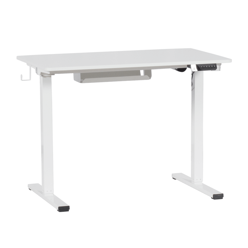 Ергономично регулируемо бюро Carmen CR- 4024, 73-121 см, Панел за управление, Памет, USB, Сензор против сблъсък, Държач за кабели, Бял