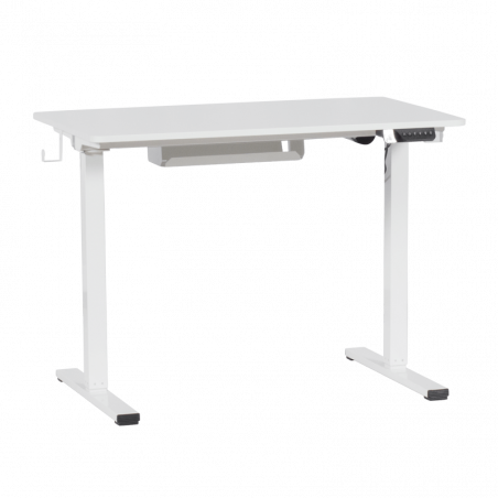 Ергономично регулируемо бюро Carmen CR- 4024, 73-121 см, Панел за управление, Памет, USB, Сензор против сблъсък, Държач за кабели, Бял