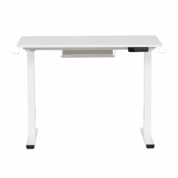 Ергономично регулируемо бюро Carmen CR- 4024, 73-121 см, Панел за управление, Памет, USB, Сензор против сблъсък, Държач за кабели, Бял