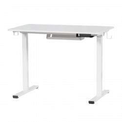 Ергономично регулируемо бюро Carmen CR- 4024, 73-121 см, Панел за управление, Памет, USB, Сензор против сблъсък, Държач за кабели, Бял