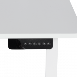 Ергономично регулируемо бюро Carmen CR- 4024, 73-121 см, Панел за управление, Памет, USB, Сензор против сблъсък, Държач за кабели, Бял