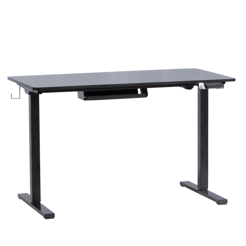 Carmen CR-4824 Ergonomic Adjustable Desk, 73–121 cm, Control Panel, Display, Position Memory, USB, Anti-Collision Sensor, Black
