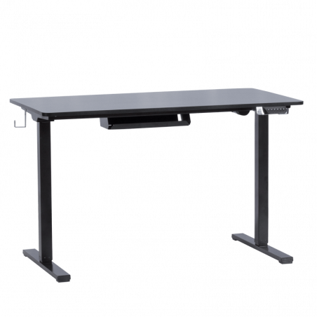 Carmen CR-4824 Ergonomic Adjustable Desk, 73–121 cm, Control Panel, Display, Position Memory, USB, Anti-Collision Sensor, Black