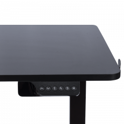 Carmen CR-4824 Ergonomic Adjustable Desk, 73–121 cm, Control Panel, Display, Position Memory, USB, Anti-Collision Sensor, Black