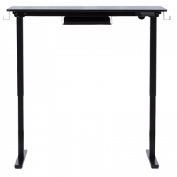 Carmen CR-4824 Ergonomic Adjustable Desk, 73–121 cm, Control Panel, Display, Position Memory, USB, Anti-Collision Sensor, Black