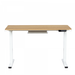 Ергономично регулируемо бюро Carmen CR- 4825, 73-121 см, Панел за управление, USB, Памет, Сензор против сблъсък, Бук/бял